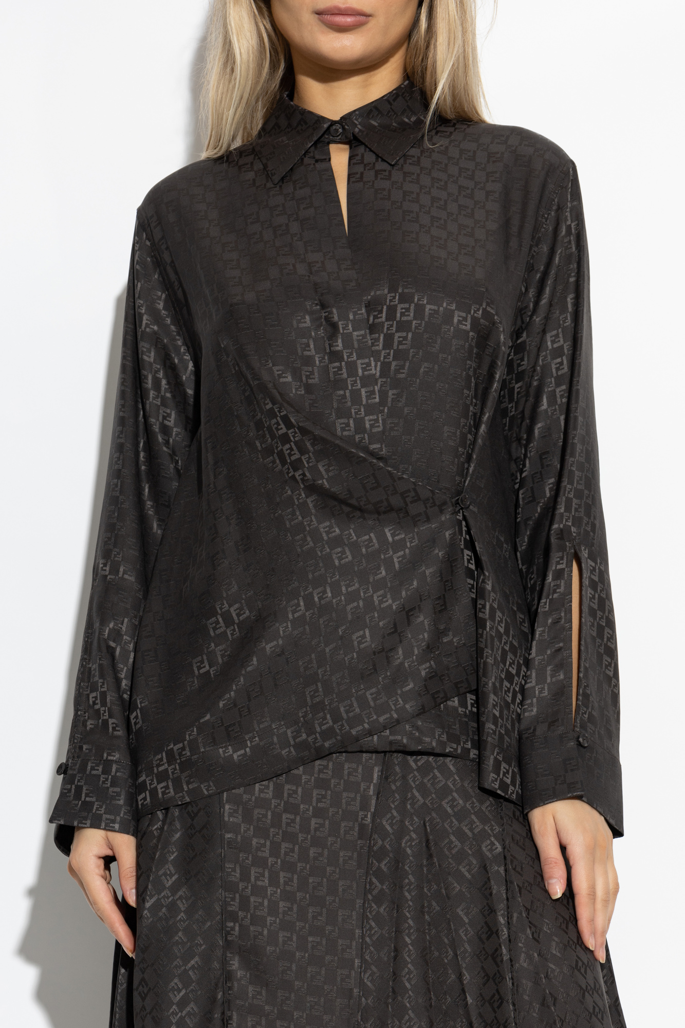 Fendi Silk shirt with monogram | Women's | Vitkac